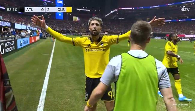 هدف وسام ابو علي الثاني العالمي في مرمي اتالانتا يونايتد بالدوري الامريكي