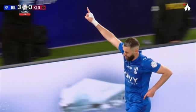 هدف كريم بنزيما الثالث في مرمي الخلود بالدوري السعودي