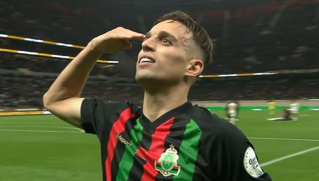 هدف الجيش الملكي الاول في مرمي نهضة بركان بنصف نهائي دوري ابطال افريقيا