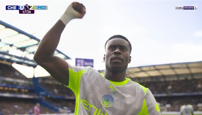 هدف مانشستر سيتي الثاني في مرمي تشيلسي بالدوري الانجليزي