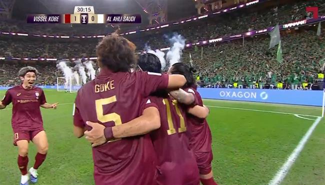 هدف فيسيل كوبي الاول في مرمي الاهلي بدوري ابطال اسيا