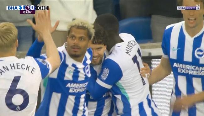 اهداف مباراة تشيلسي وبرايتون في الدوري الانجليزي