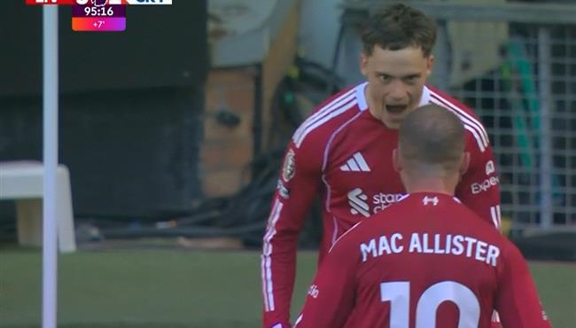 هدف ليفربول الثالث في مرمي كريستال بالاس بالدوري الانجليزي