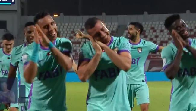 هدف رامي ربيعه في مباراة العين والشارقة بالدوري الاماراتي