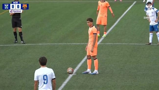 ملخص لمسات حمزة عبد الكريم في مباراة برشلونة وتينيريفي بكأس الابطال للشباب