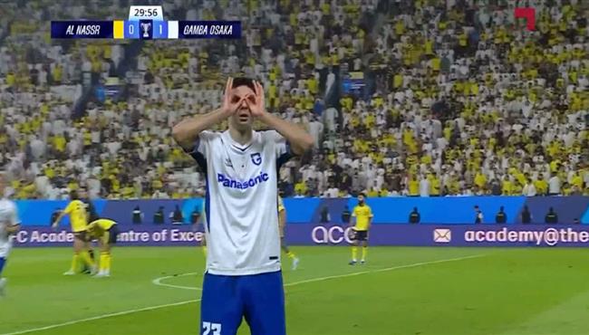 هدف جامبا أوساكا الاول في مرمي النصر بنهائي دوري ابطال اسيا 2