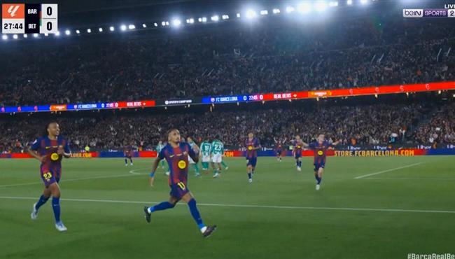 اهداف مباراة برشلونة وريال بيتيس في الدوري الاسباني