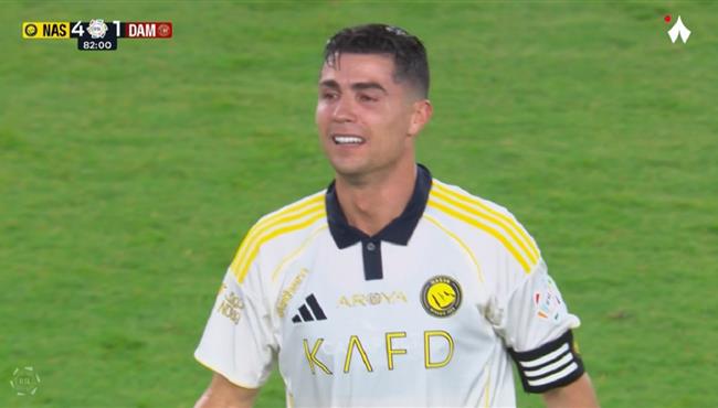 هدف كريستيانو رونالدو الثاني وبكائه في مرمي ضمك بالدوري السعودي