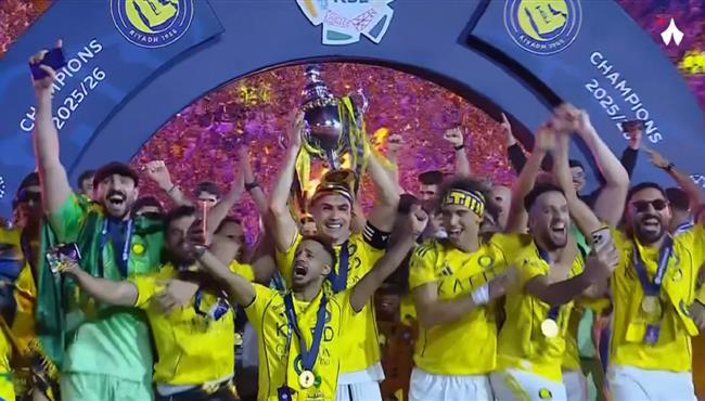 مراسم تتويج النصر بطلاً للدوري السعودي