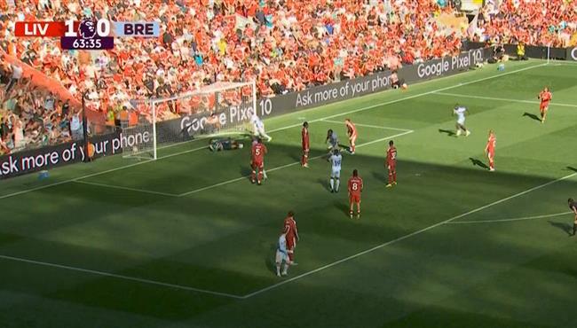 هدف تعادل برينتفورد مع ليفربول (11) الدوري الانجليزي