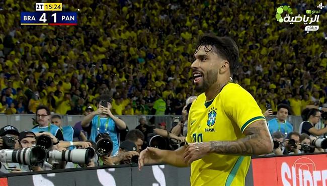 هدف البرازيل الرابع في مرمي بنما .. لوكاس باكيتا