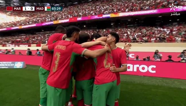 اهداف مباراة المغرب ومودغشقر الودية