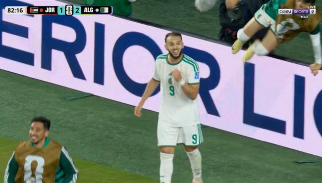 هدف الجزائر الثاني في مرمي الاردن بكأس العالم