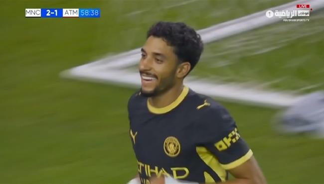 ملخص لمسات عمر مرموش في مباراة مانشستر سيتي واتلتيكو مدريد الودية