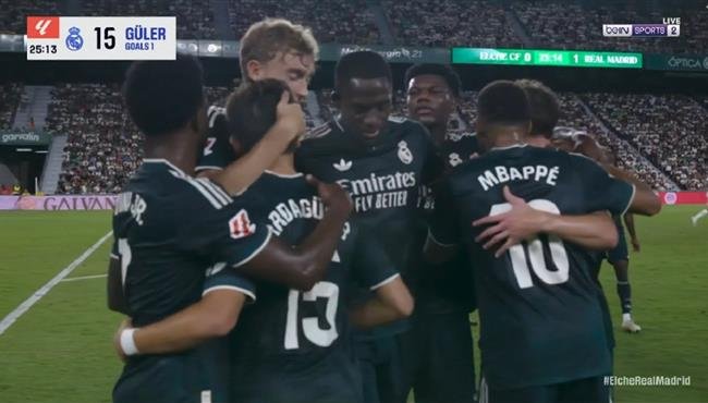 اهداف مباراة ريال مدريد والتشي في الدوري الاسباني