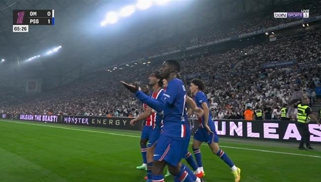 اهداف مباراة باريس سان جيرمان ومارسيليا في الدوري الفرنسي