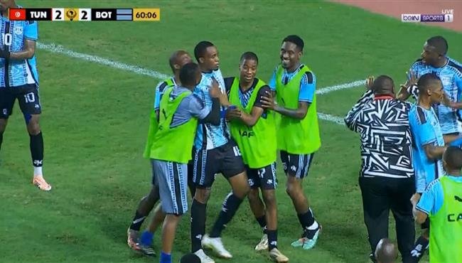 هدف بوتسوانا الثاني في مرمي تونس بكأس امم افريقيا