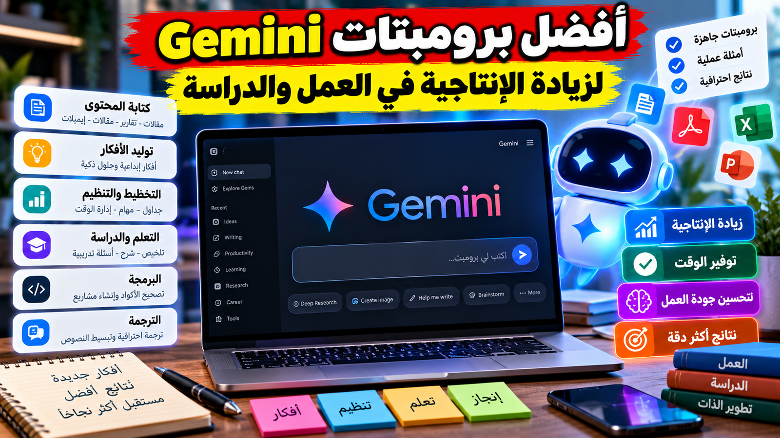 شخص يستخدم الذكاء الاصطناعي لزيادة الإنتاجية