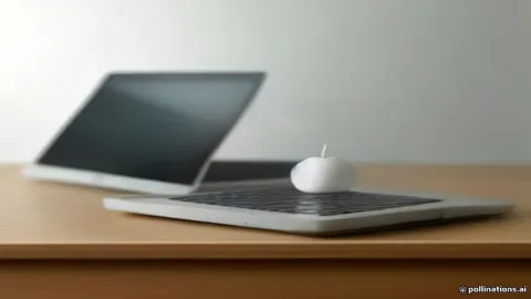 هواتف آيفون الحديثة على مكتب أنيق
