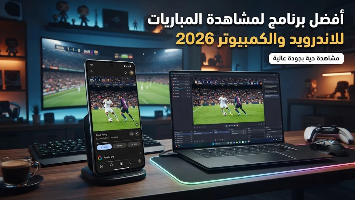 أفضل برنامج لمشاهدة المباريات للاندرويد والكمبيوتر 2026