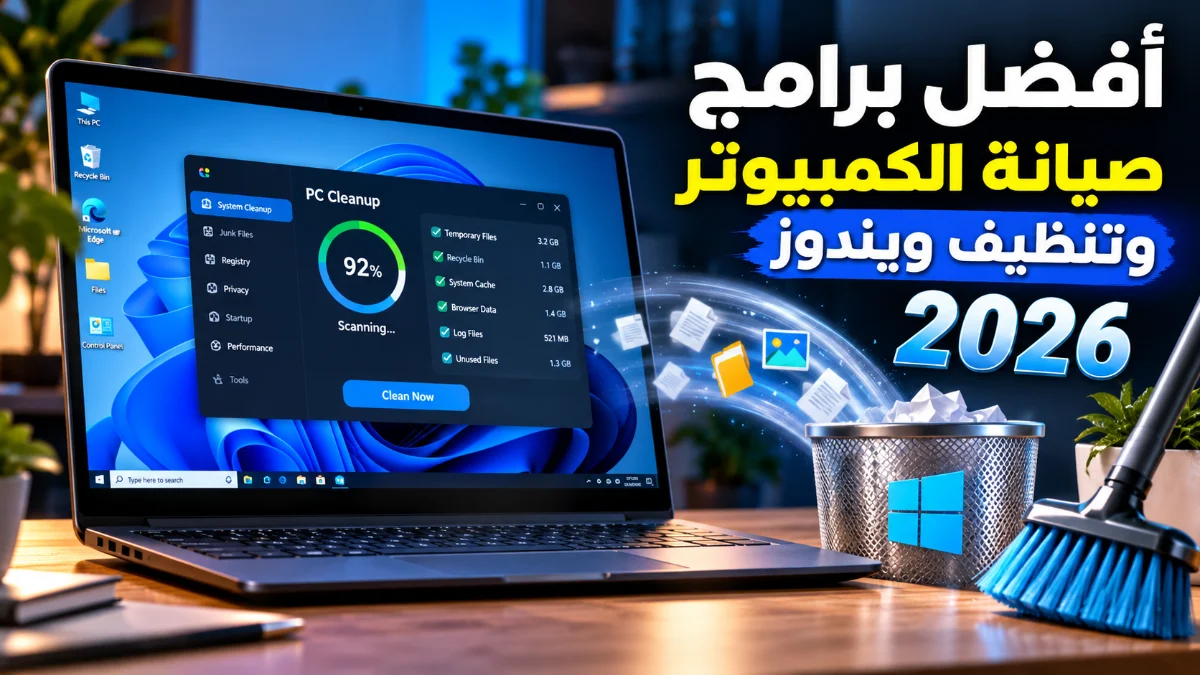 أفضل برامج صيانة الكمبيوتر وتنظيف ويندوز 2026
