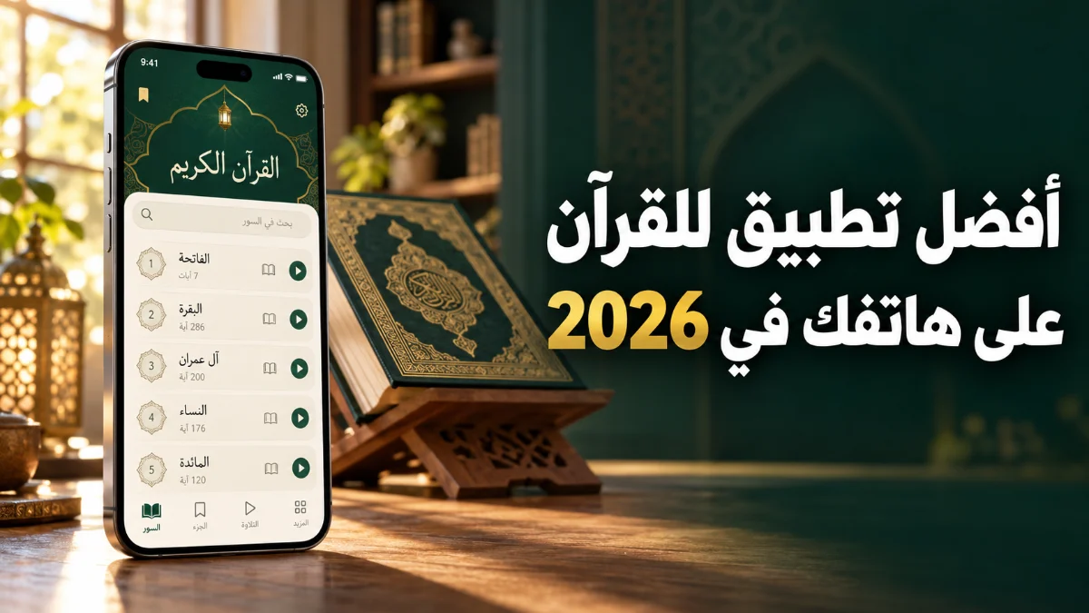 أفضل تطبيق للقرآن الكريم للهواتف الذكية في 2026