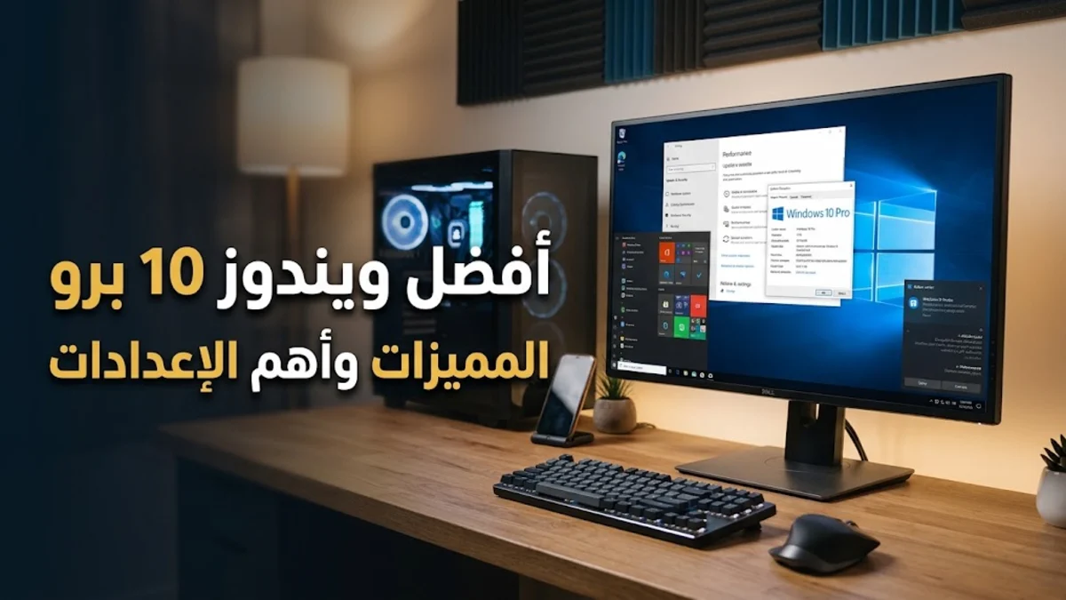 مميزات وإعدادات افضل ويندوز 10 برو للكمبيوتر