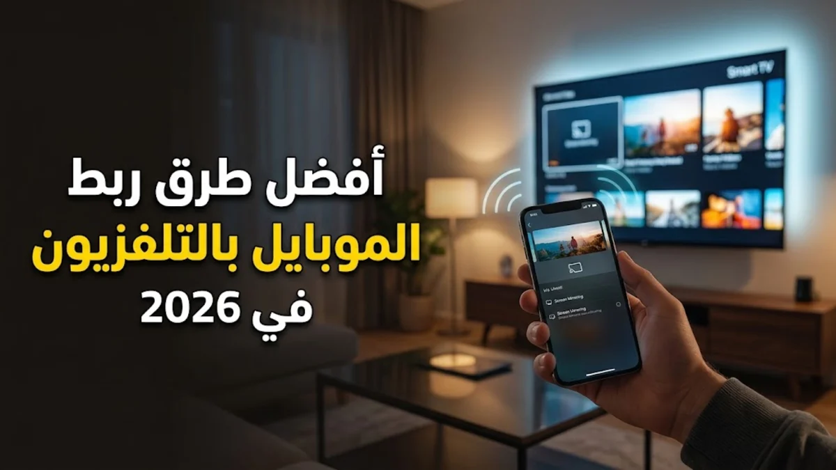 أفضل طرق ربط الموبايل بالتلفزيون في 2026