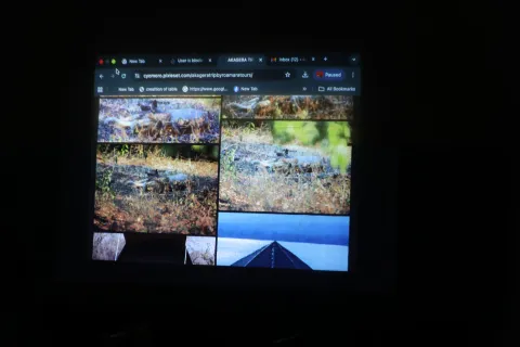 Computer monitor displaying Microsoft Outlook application interface