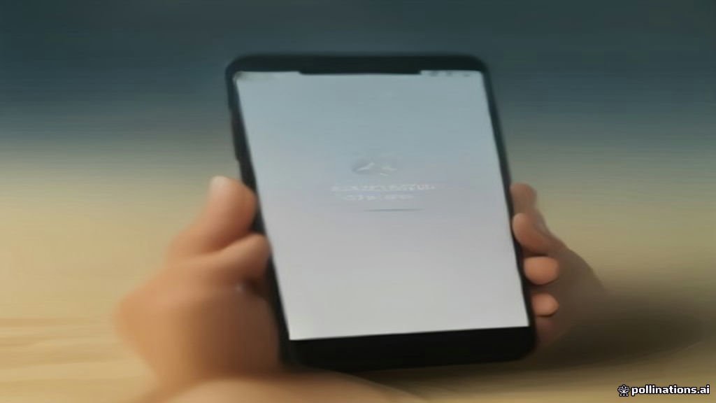 شاشة الهاتف تعرض إعدادات الحساب