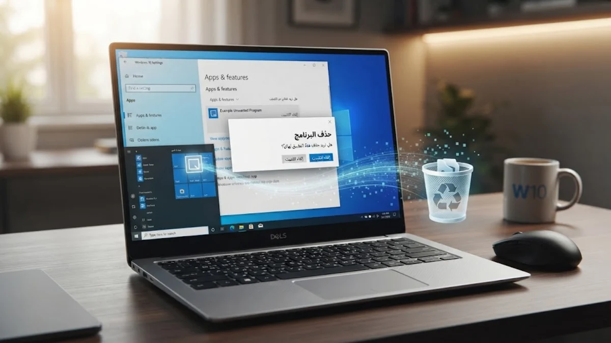 كيفية حذف برنامج من الكمبيوتر نهائيا في ويندوز 10