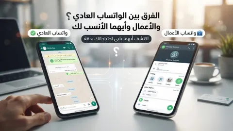 الفرق بين الواتساب العادي والأعمال وأيهما الأنسب لك