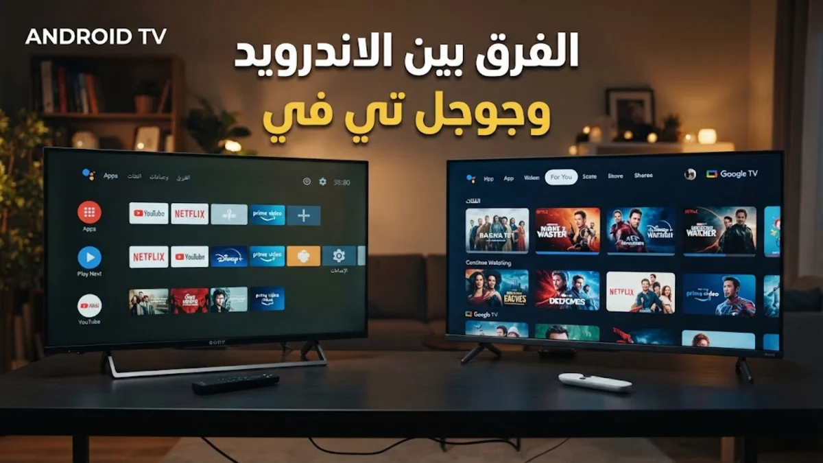 الفرق بين الاندرويد وجوجل تي في