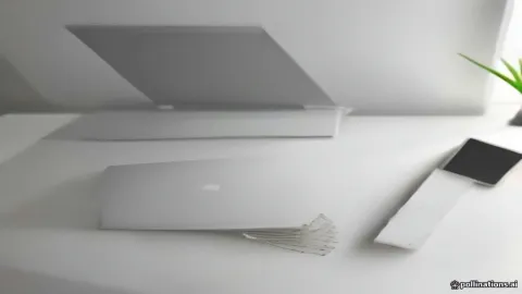 مقارنة بين شكل اللابتوب والكروم بوك على مكتب العمل