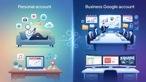 الفرق بين حساب جوجل الشخصي والتجاري وأيهما تختار