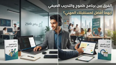 الفرق بين برنامج طموح والتدريب الصيفي وأيهما أفضل