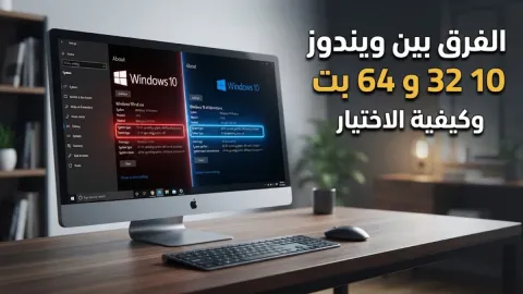 الفرق بين ويندوز 10 32 و 64 بت وكيفية الاختيار