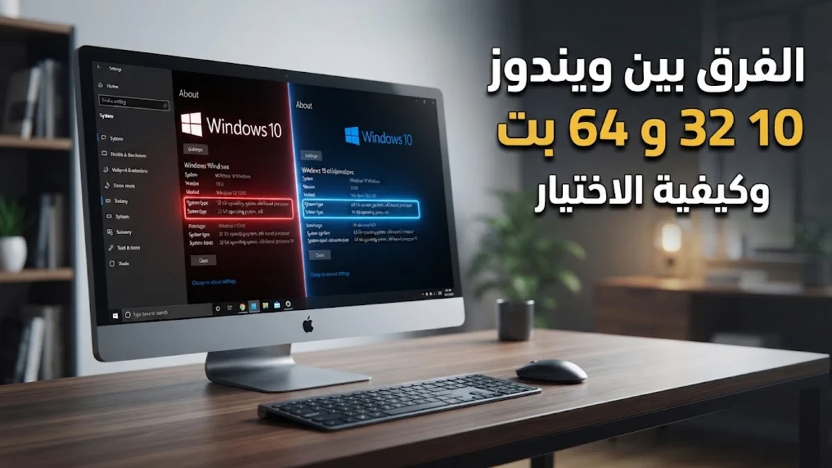 الفرق بين ويندوز 10 32 و 64 بت وكيفية الاختيار