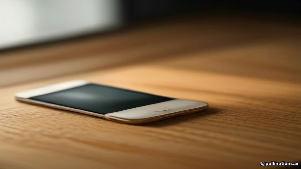 شاشة هاتف ذكي تعرض قائمة الإشعارات والتنبيهات على خلفية مكتبية