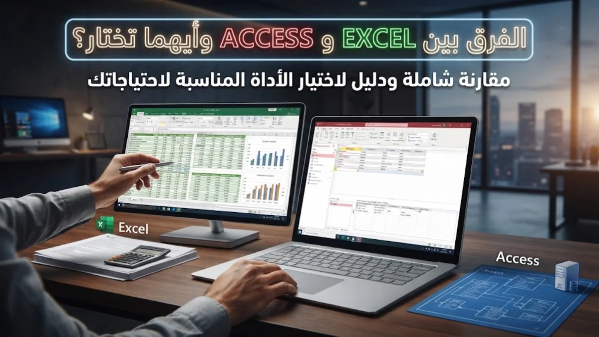 الفرق بين برنامج excel و access وأيهما تختار
