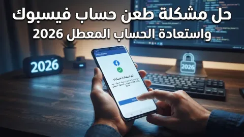 حل مشكلة طعن حساب فيسبوك واستعادة الحساب المعطل 2026