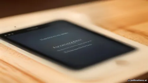 Smartphone displaying Facebook account restriction notification
