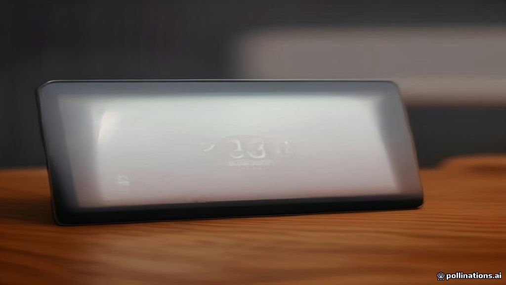 Android smartphone displaying recovery menu options on a wooden desk