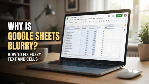 Why Is Google Sheets Blurry? How to Fix Fuzzy Text and Cells
