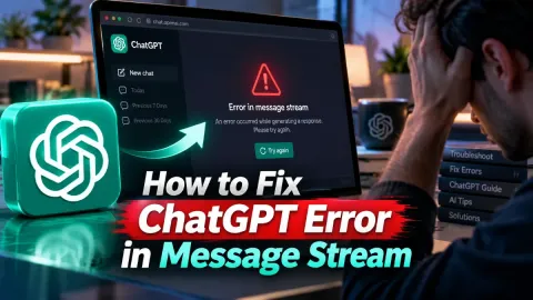 How to Fix ChatGPT Error in Message Stream
