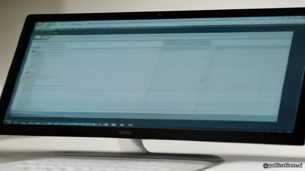 Computer monitor displaying Microsoft Excel spreadsheet with data tables