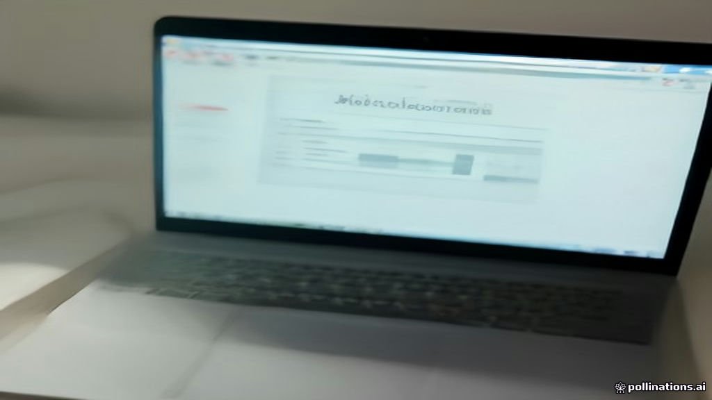 A laptop displaying an open Microsoft Excel spreadsheet on a desk