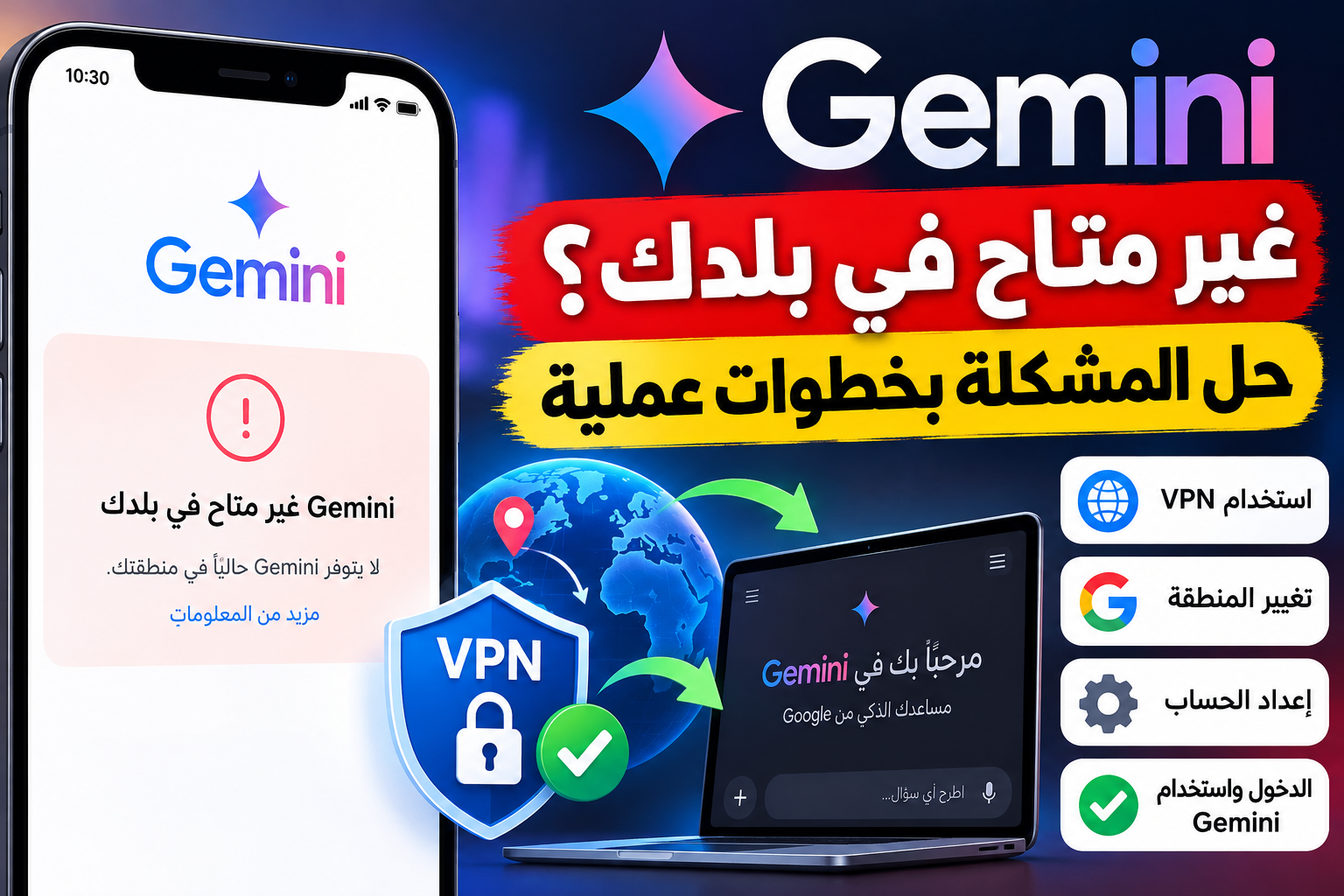 رسم توضيحي يعبر عن فك قيود الوصول لأداة ذكاء اصطناعي على شاشة حاسوب مكتبي