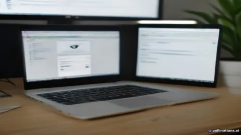 شاشة كمبيوتر تعرض واجهة البريد الإلكتروني وخطأ في الإرسال