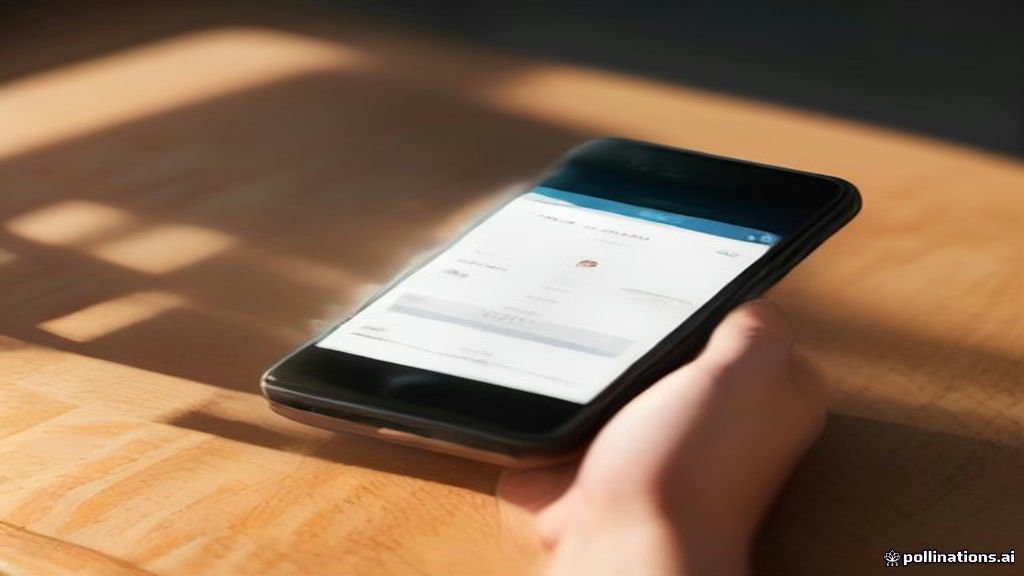 A smartphone displaying a secure account login screen.